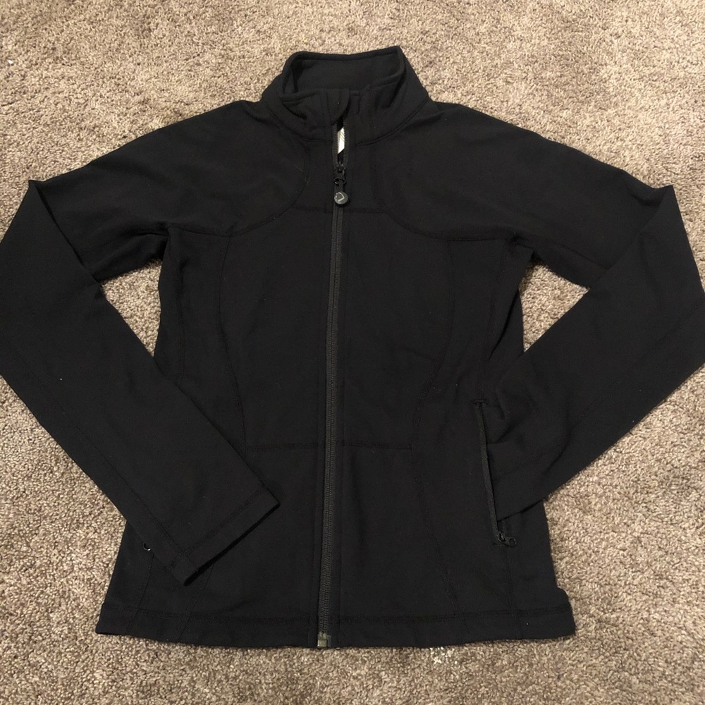Lululemon Zip Up Black Yoga Pose Jacket